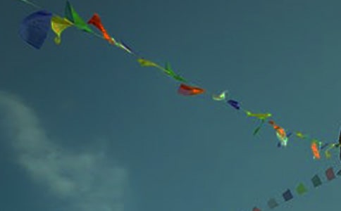 彩旗飘飘美术教案