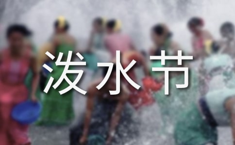 快乐的泼水节教案